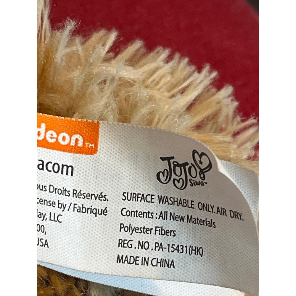 JoJo Siwa BowBow Plush Dog Nickelodeon Just Play Brown Tan Teal Bow 7‎ Inch 2018 - Picture 5 of 5